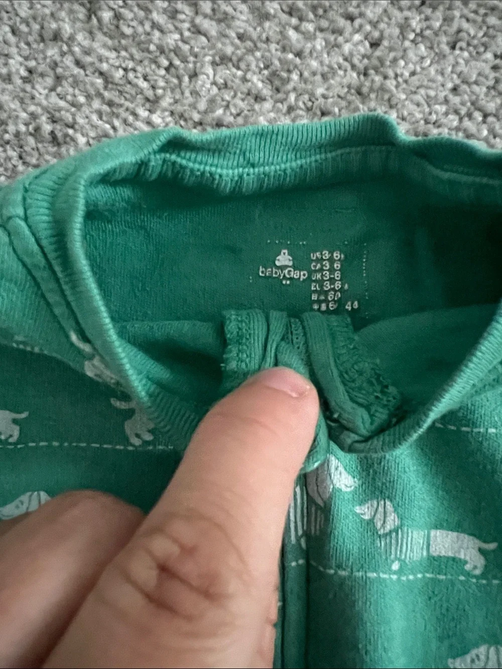 GAP Green & Navy Striped and Dino Print Kids Pajama Bundle